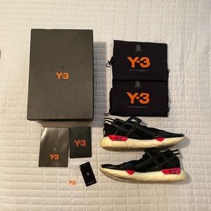 Adidas Y3 Red Qasa Racer Size 10.5